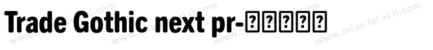 Trade Gothic next pr字体转换
